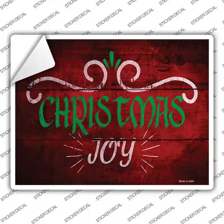 Christmas Joy Novelty Rectangle Sticker Decal