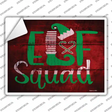 Elf Squad Novelty Rectangle Sticker Decal