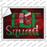Elf Squad Novelty Rectangle Sticker Decal