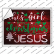 This Girl Loves Christmas Red Novelty Rectangle Sticker Decal