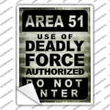 Area 51 Novelty Rectangle Sticker Decal