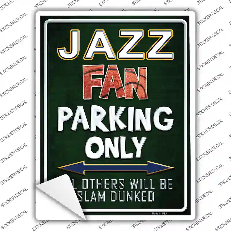 Jazz Novelty Rectangle Sticker Decal