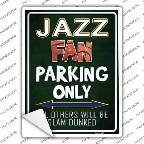 Jazz Novelty Rectangle Sticker Decal