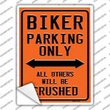 Biking Only Novelty Rectangle Sticker Decal