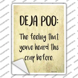Deja Poo Definition Novelty Rectangle Sticker Decal