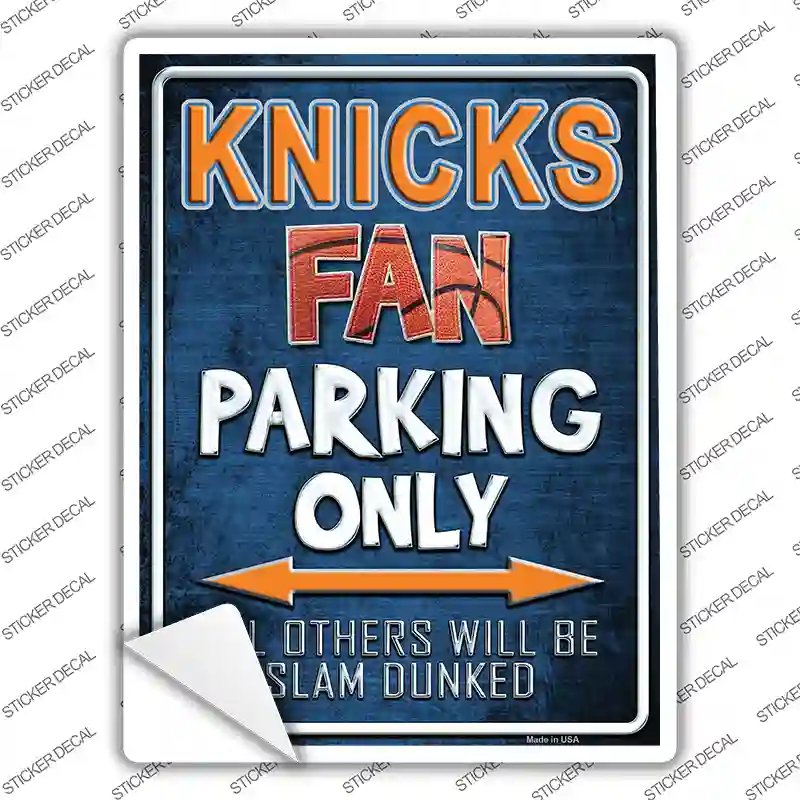 Knicks Novelty Rectangle Sticker Decal