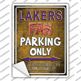 Lakers Novelty Rectangle Sticker Decal