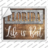 Florida Stencil Life is Best Novelty Rectangle Sticker Decal