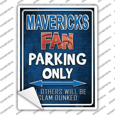 Mavericks Novelty Rectangle Sticker Decal
