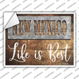 New Mexico Stencil Life is Best Novelty Rectangle Sticker Decal