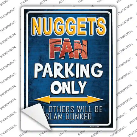 Nuggets Novelty Rectangle Sticker Decal