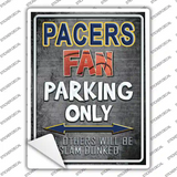 Pacers Novelty Rectangle Sticker Decal