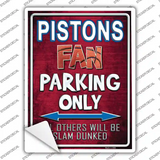Pistons Novelty Rectangle Sticker Decal