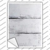 White Blank Wood Novelty Rectangle Sticker Decal