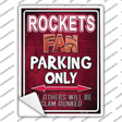 Rockets Novelty Rectangle Sticker Decal
