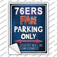 76ers Novelty Rectangle Sticker Decal
