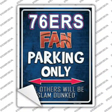 76ers Novelty Rectangle Sticker Decal