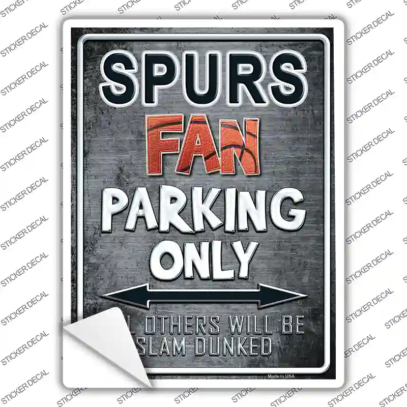 Spurs Novelty Rectangle Sticker Decal