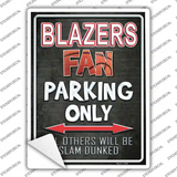 Trail Blazers Novelty Rectangle Sticker Decal