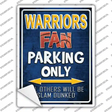 Warriors Novelty Rectangle Sticker Decal