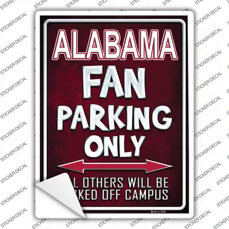 Alabama Novelty Rectangle Sticker Decal