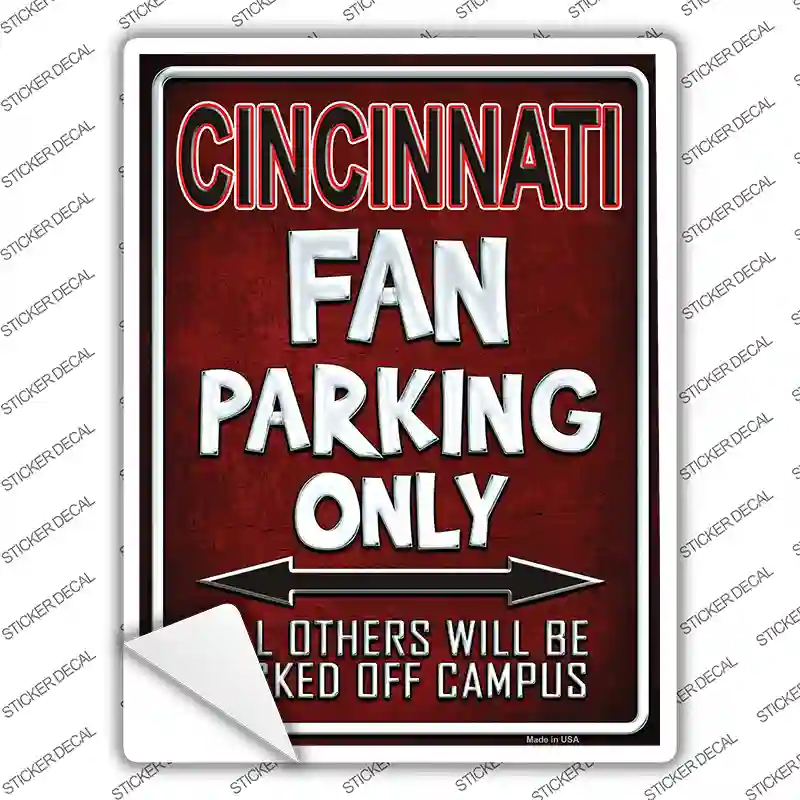 Cincinnati Novelty Rectangle Sticker Decal