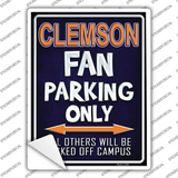 Clemson Novelty Rectangle Sticker Decal