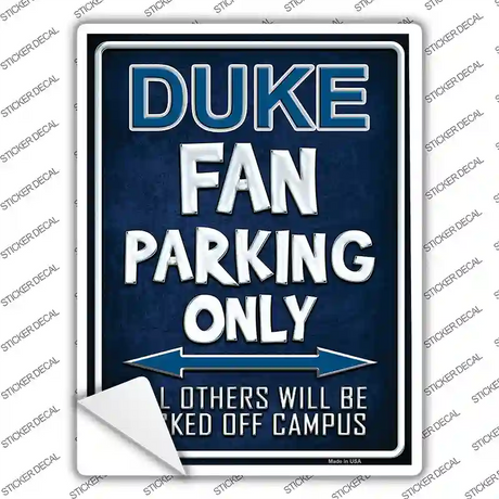 Duke Novelty Rectangle Sticker Decal