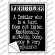 Terddler Novelty Rectangle Sticker Decal