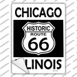 Chicago Illinois Historic Route 66 Novelty Rectangle Sticker Decal