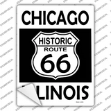 Chicago Illinois Historic Route 66 Novelty Rectangle Sticker Decal