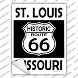 St Louis Missouri Historic Route 66 Novelty Rectangle Sticker Decal