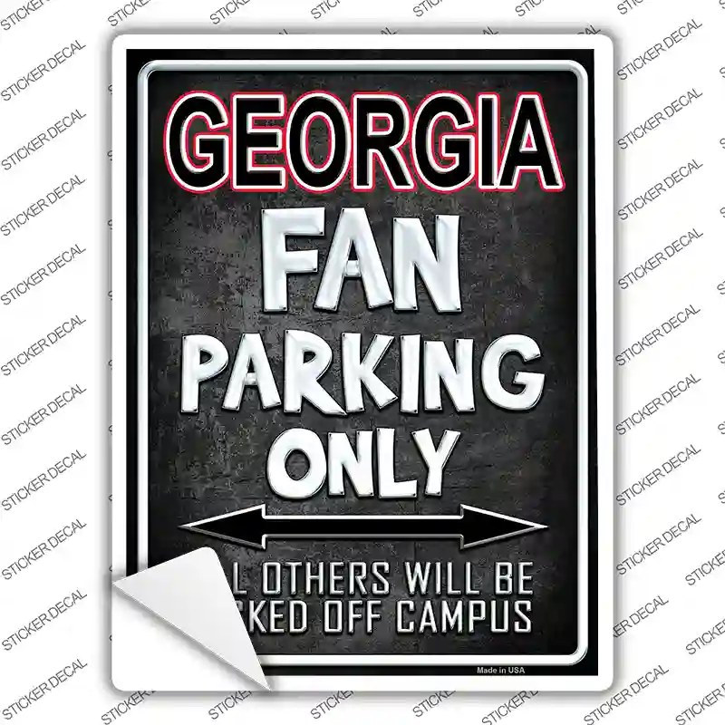 Georgia Novelty Rectangle Sticker Decal