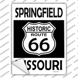Springfield Missouri Historic Route 66 Novelty Rectangle Sticker Decal