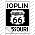 Joplin Missouri Historic Route 66 Novelty Rectangle Sticker Decal