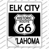 Elk City Oklahoma Historic Route 66 Novelty Rectangle Sticker Decal