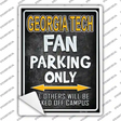 Georgia Tech Novelty Rectangle Sticker Decal