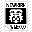 Newkirk New Mexico Historic Route 66 Novelty Rectangle Sticker Decal