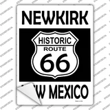 Newkirk New Mexico Historic Route 66 Novelty Rectangle Sticker Decal