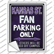 Kansas State Novelty Rectangle Sticker Decal