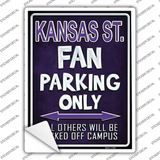 Kansas State Novelty Rectangle Sticker Decal