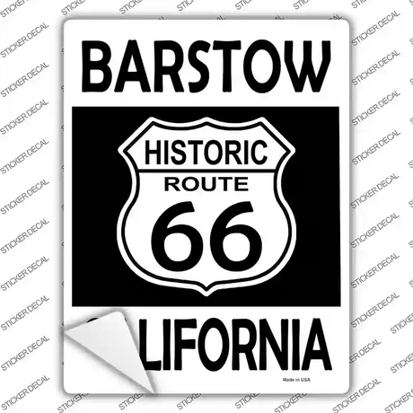 Barstow California Historic Route 66 Novelty Rectangle Sticker Decal