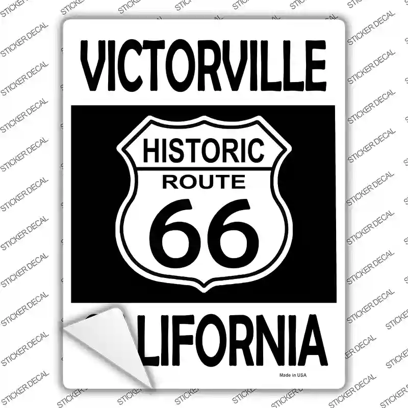 Victorville California Historic Route 66 Novelty Rectangle Sticker Decal