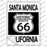 Santa Monica California Historic Route 66 Novelty Rectangle Sticker Decal