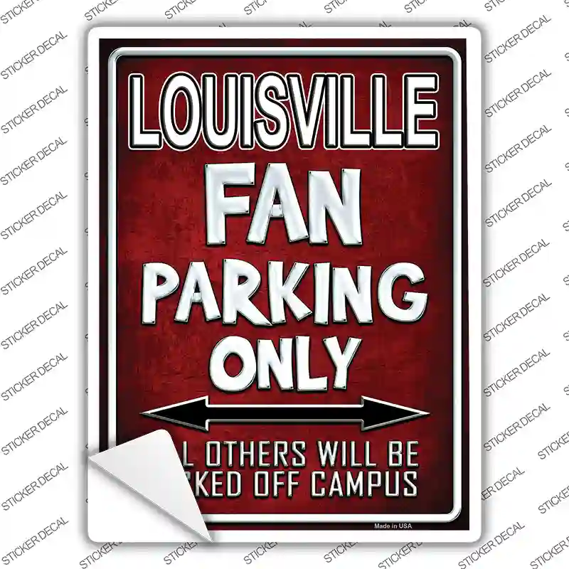 Louisville Novelty Rectangle Sticker Decal