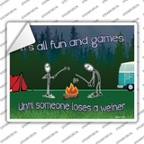 All Fun and Games Novelty Rectangle Sticker Decal