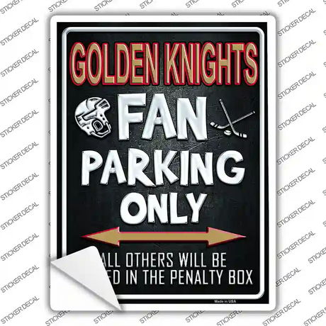 Golden Knights Fan Novelty Rectangular Sticker Decal