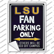 LSU Novelty Rectangle Sticker Decal