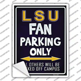 LSU Novelty Rectangle Sticker Decal