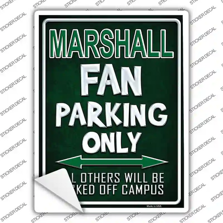 Marshall Novelty Rectangle Sticker Decal